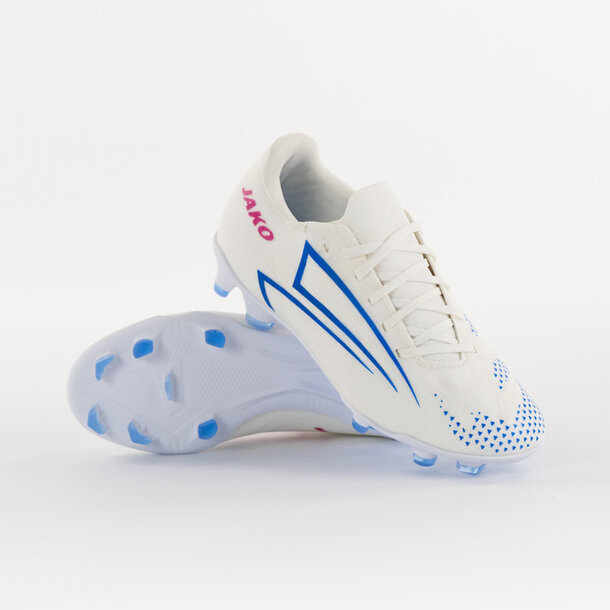 AKTION! Kinder Fußballschuh JAKO RS89 Academy FG/AG weiß/rhodamine rot/blau